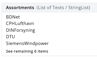 Example of assortment datakey on a product in My Relewise