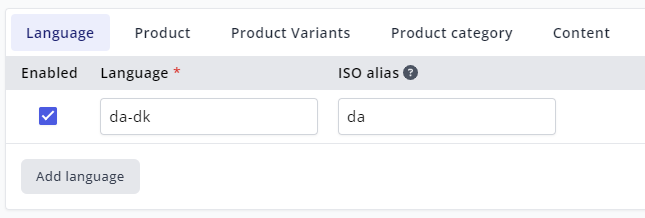Best Practices Language Code