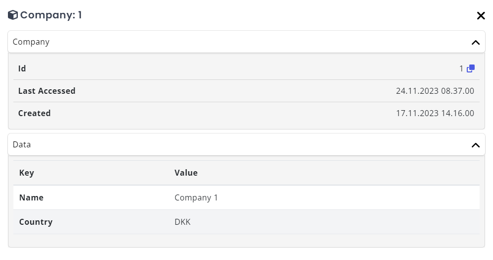 My Relewise Company Details