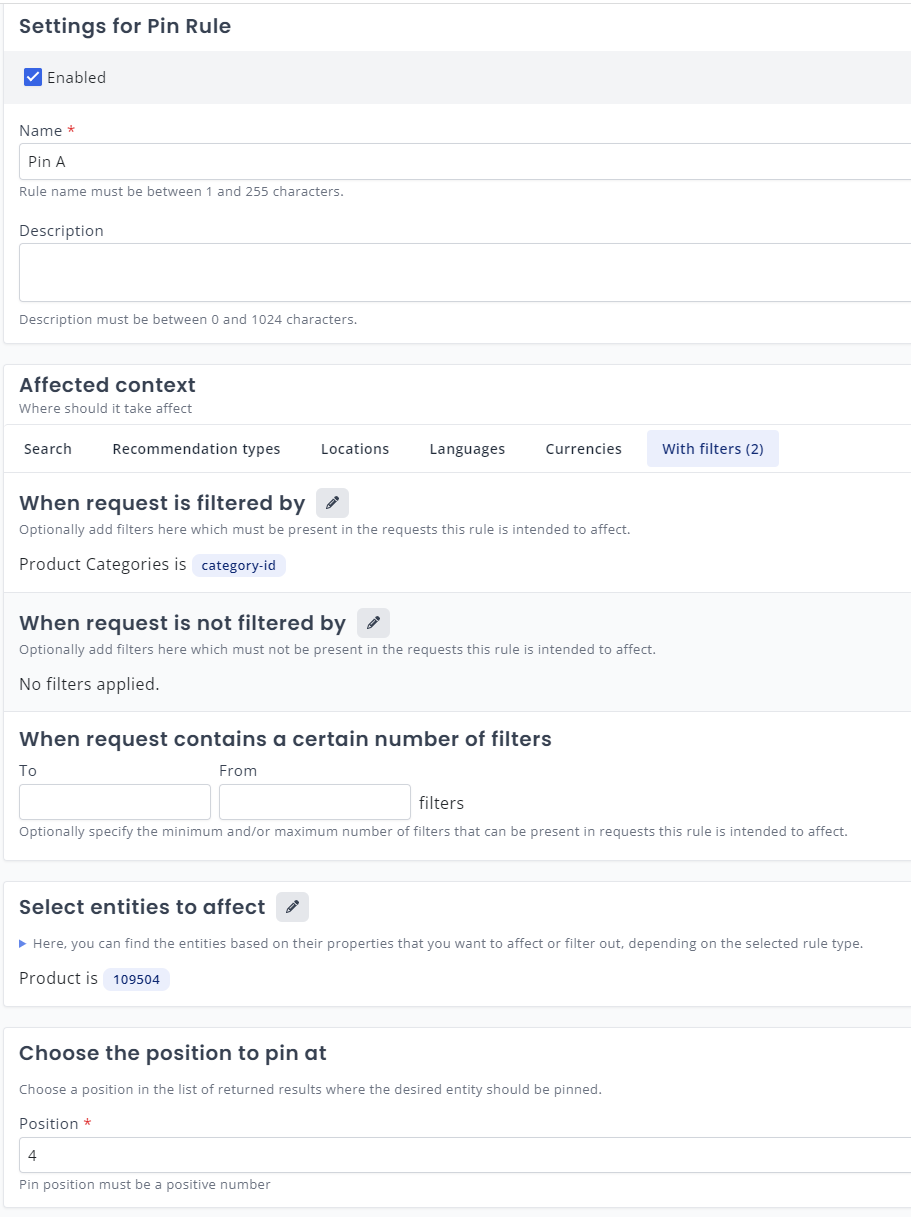 Merchandising Targets