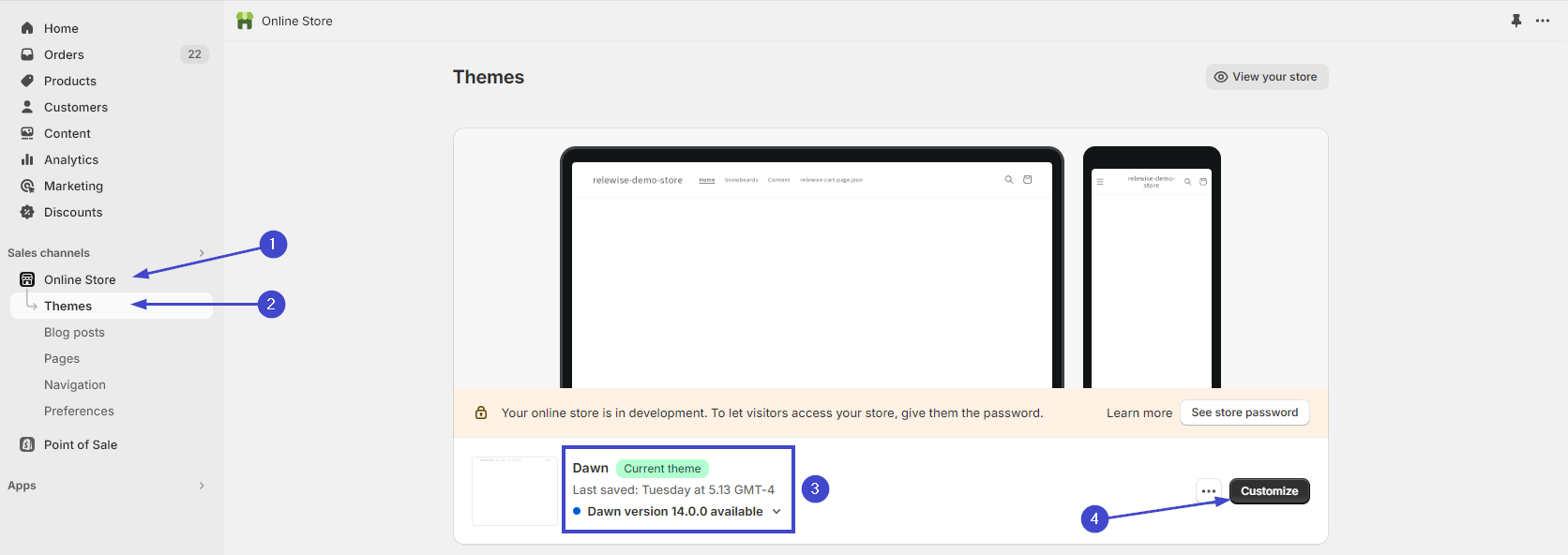 Click 'customize' to set up behavioral tracking