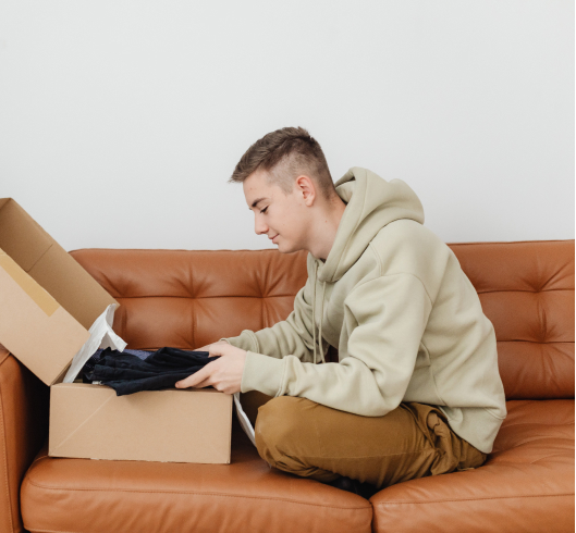 Happy dude because personalization showed him to his new items!